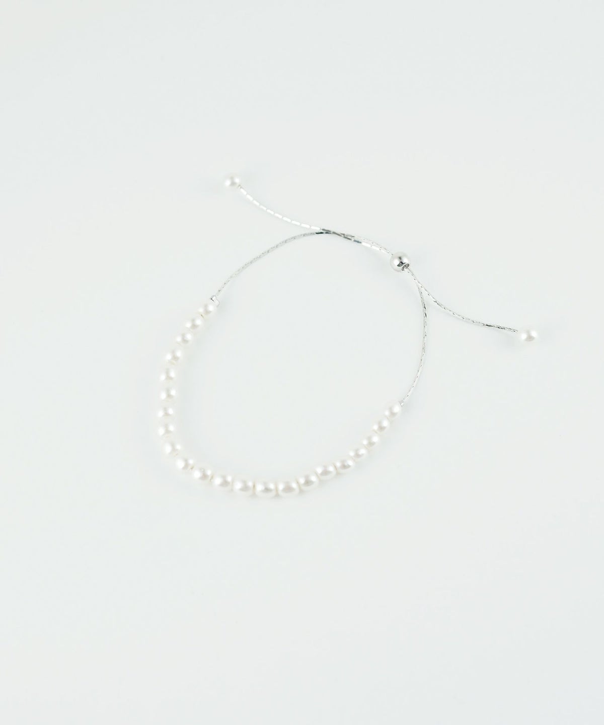 パールスライドチェーンブレスレット