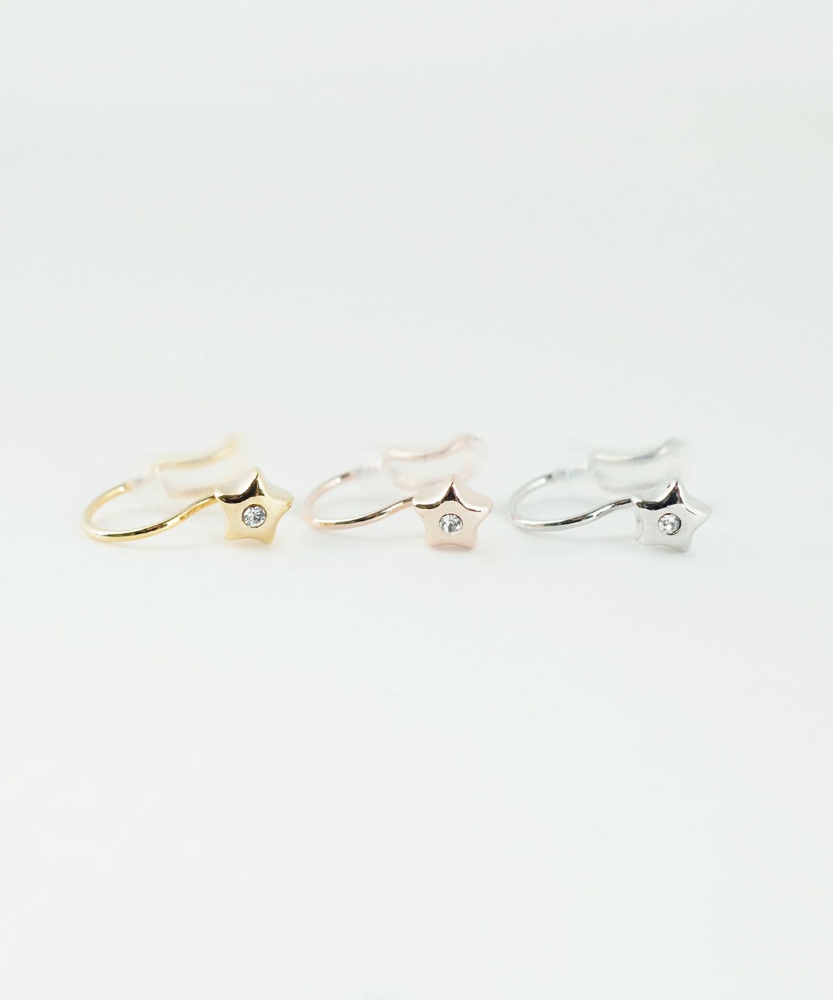 【web限定】ルミタイニースターノンホールイヤリング【Lumirise】