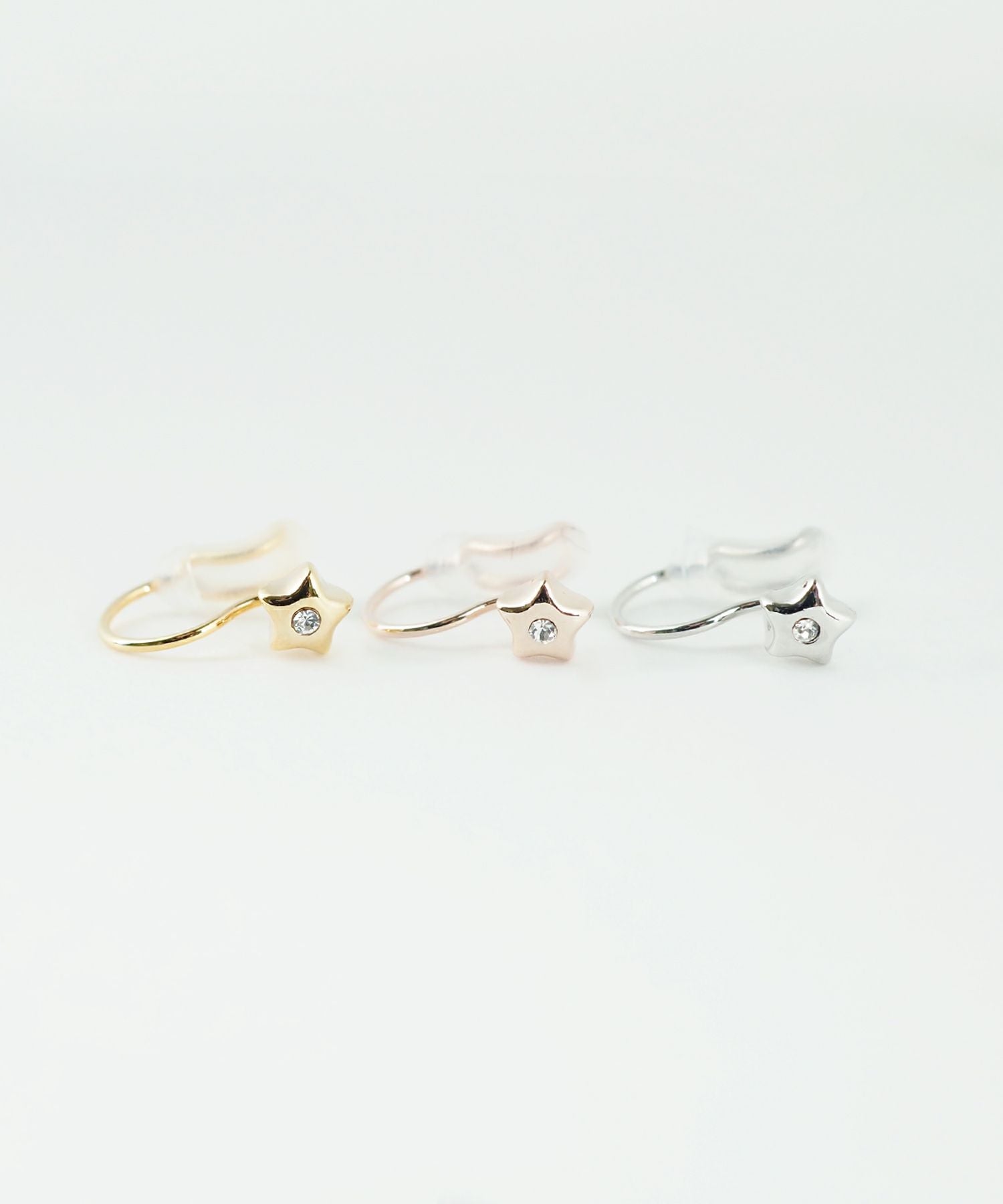 【web限定】ルミタイニースターノンホールイヤリング【Lumirise】