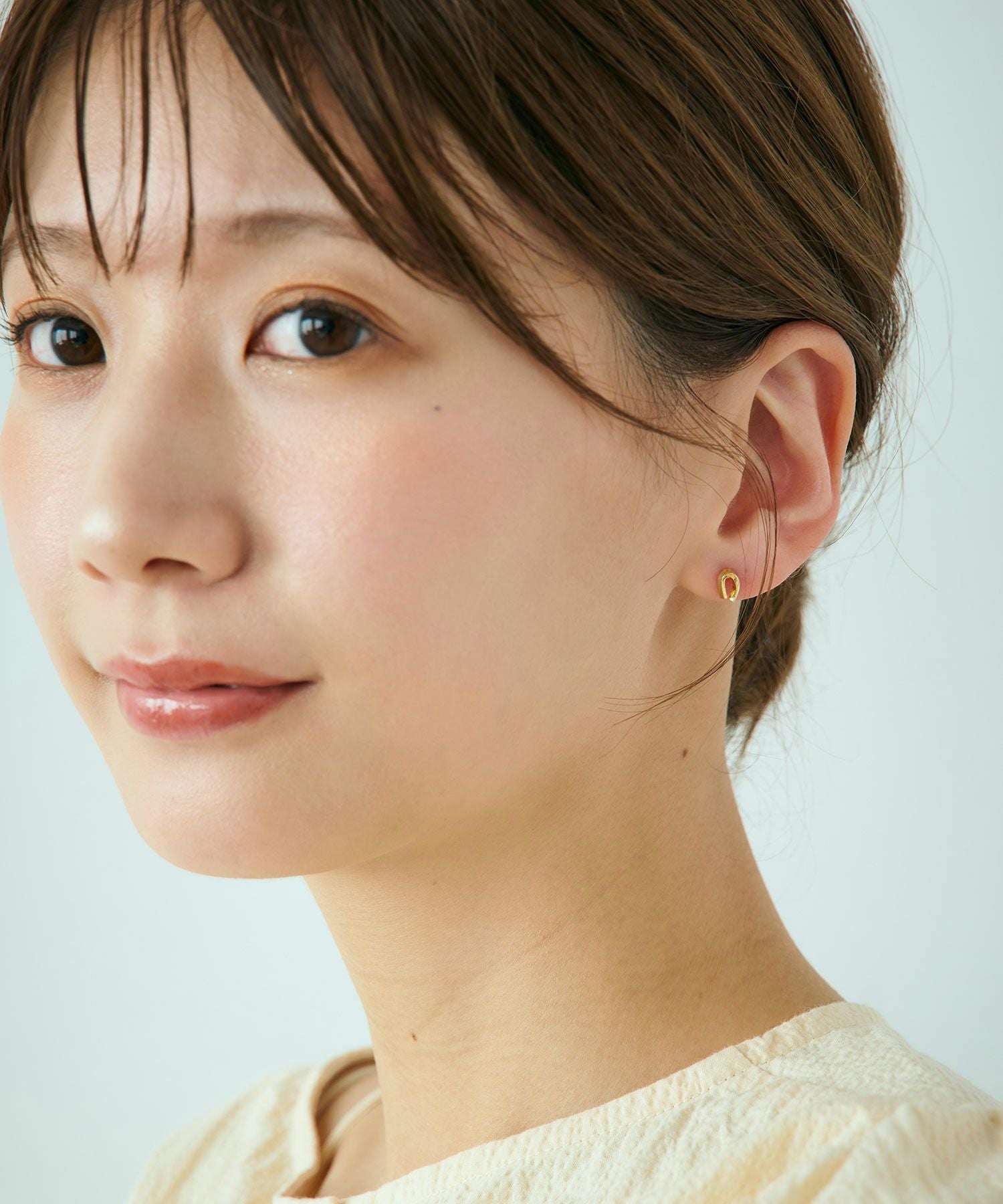 web限定】ルミホースシューピュアチタンポストピアス【Lumirise