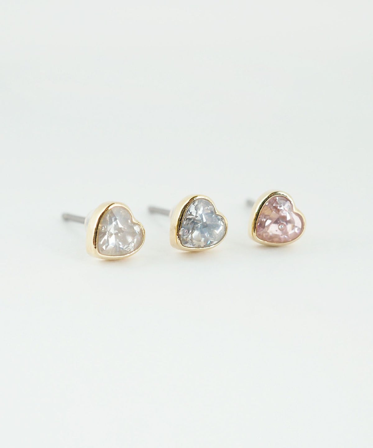 【web限定】ルミハートジルコニアピュアチタンポストピアス【Lumirise】