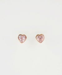 【web限定】ルミハートジルコニアピュアチタンポストピアス【Lumirise】