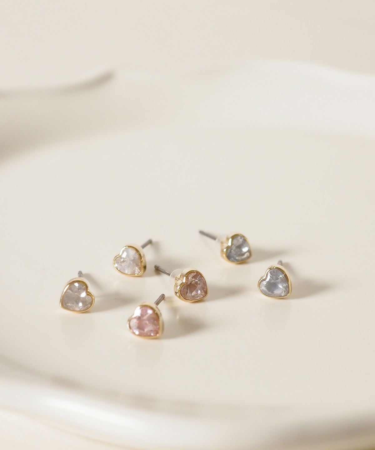 【web限定】ルミハートジルコニアピュアチタンポストピアス【Lumirise】