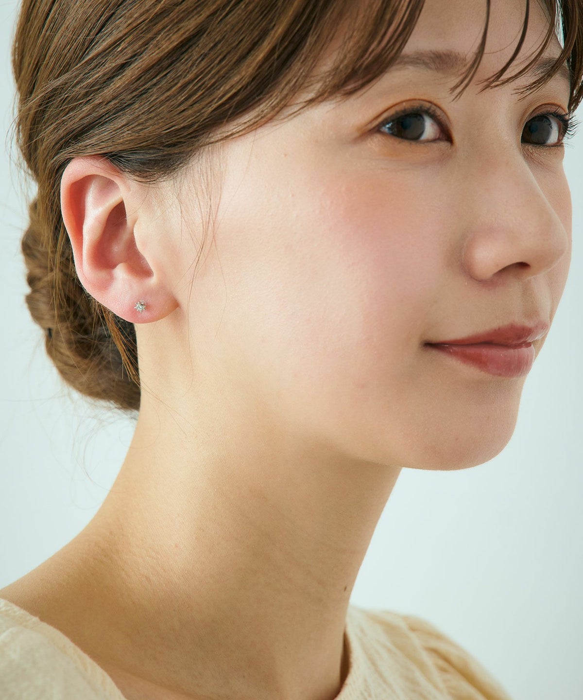 【web限定】ルミミニシャインピュアチタンポストピアス【Lumirise】