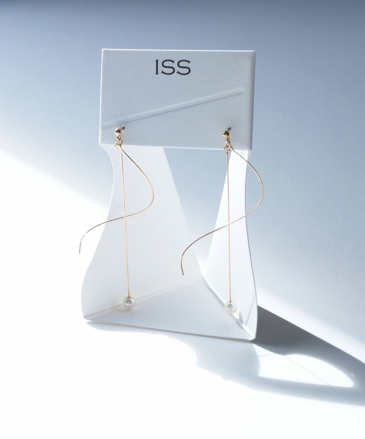 スパイラルパールピュアチタンポストピアス【ISS】