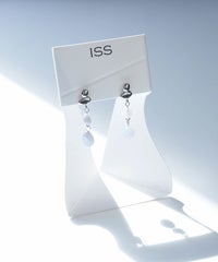 バロックストーンピュアチタンポストピアス 【ISS】