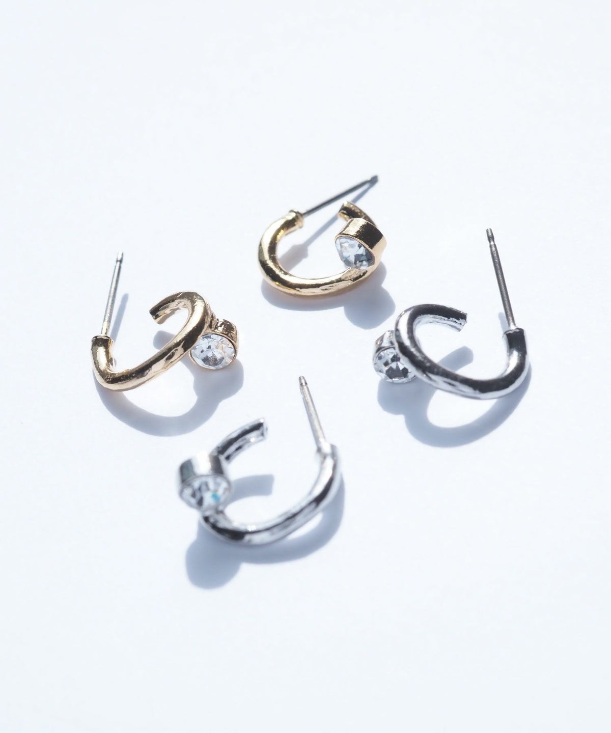 なみストーンピュアチタンポストピアス 【ISS】