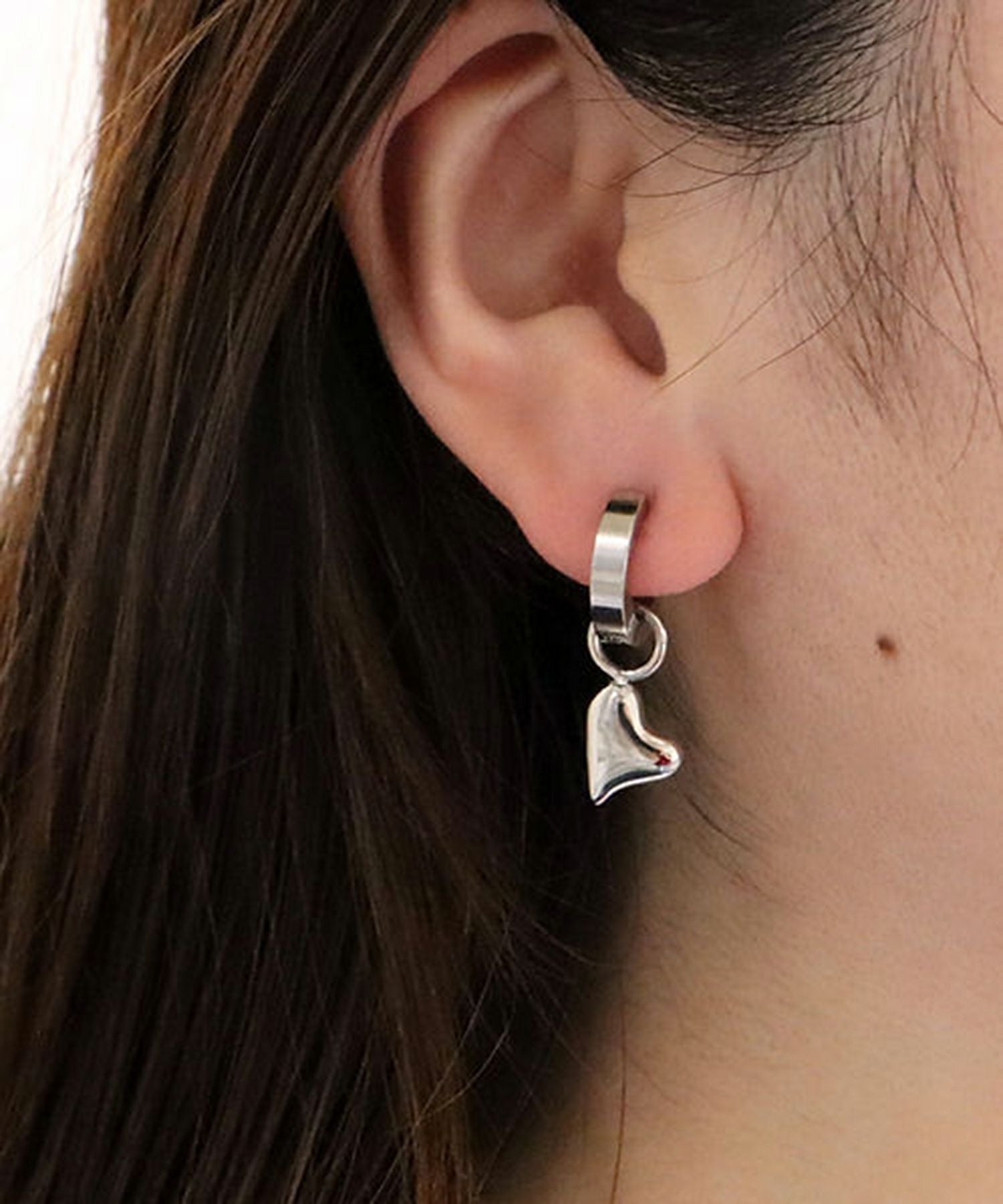 ハートワンタッチサージカルステンレスイヤリング