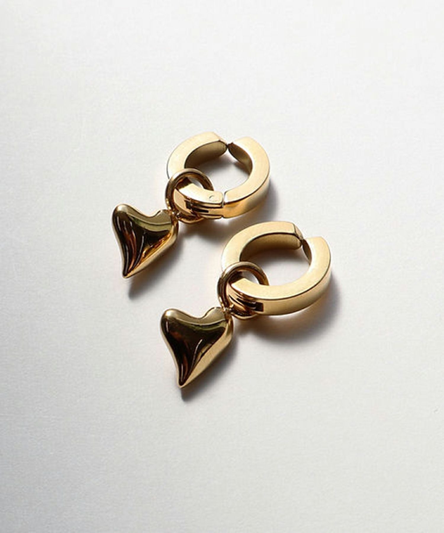 ハートワンタッチサージカルステンレスイヤリング