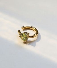 ラウンドキュービックサージカルステンレスイヤーカフ