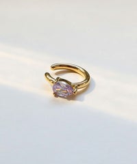 ドロップキュービックサージカルステンレスイヤーカフ