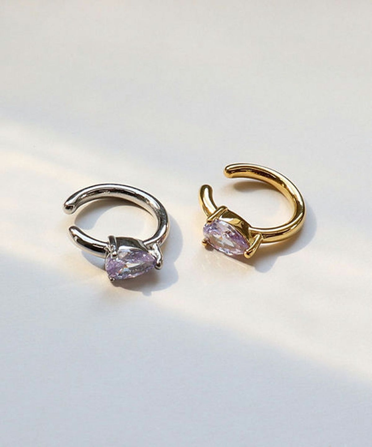 ドロップキュービックサージカルステンレスイヤーカフ