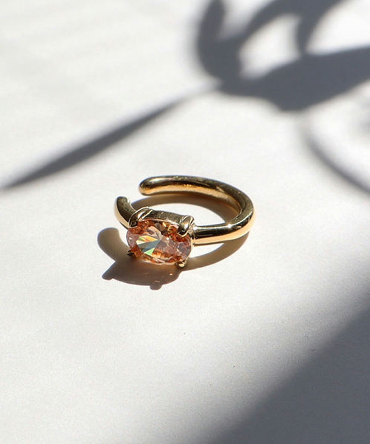 オーバルキュービックサージカルステンレスイヤーカフ