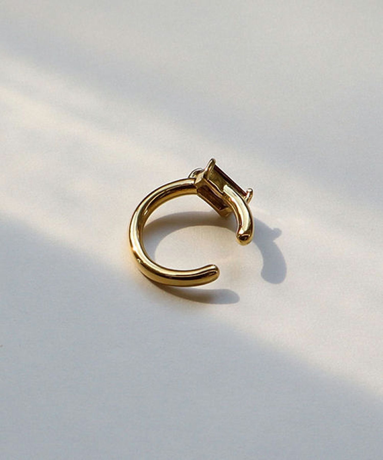 スクエアキュービックサージカルステンレスイヤーカフ