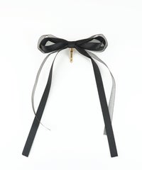 サテンオーガンジーリボンポニーフック