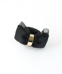 くるっとまきつくマットリボンレイヤードフック付きシュフィー