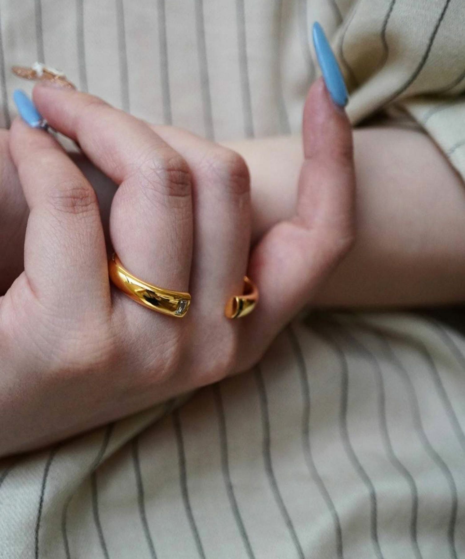 2トーンダブルリング