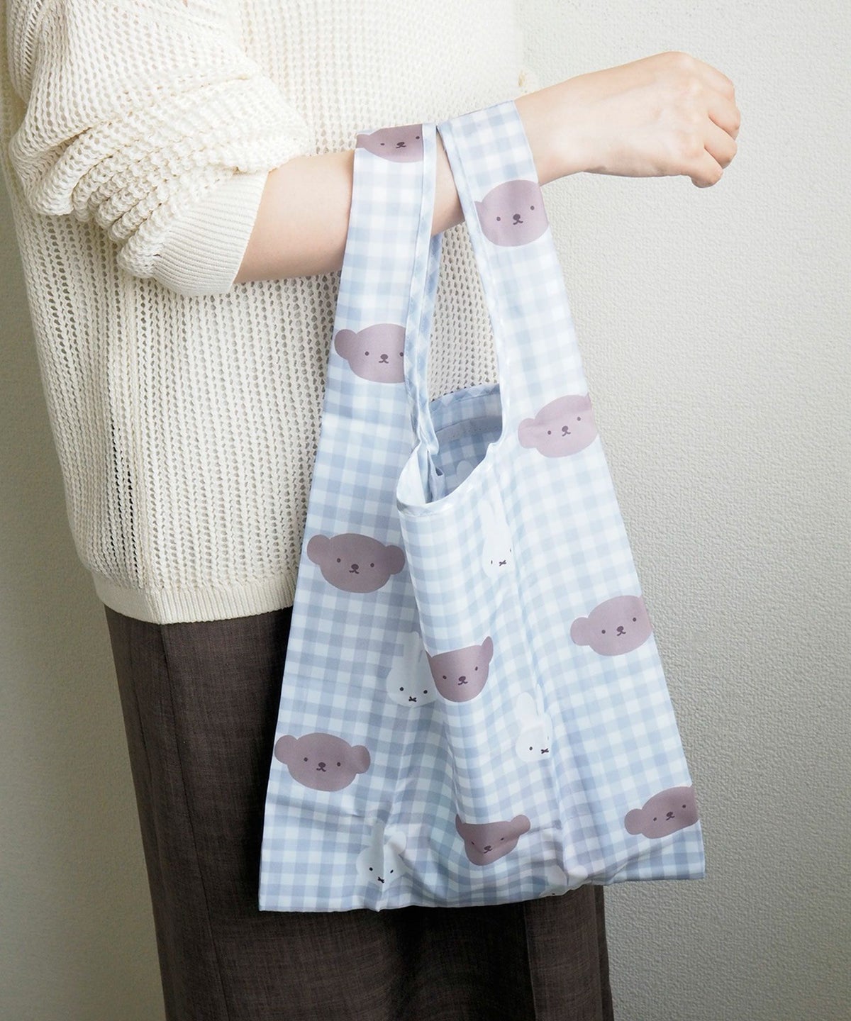 ミッフィー BRUNA PLAID ショッピングバッグ