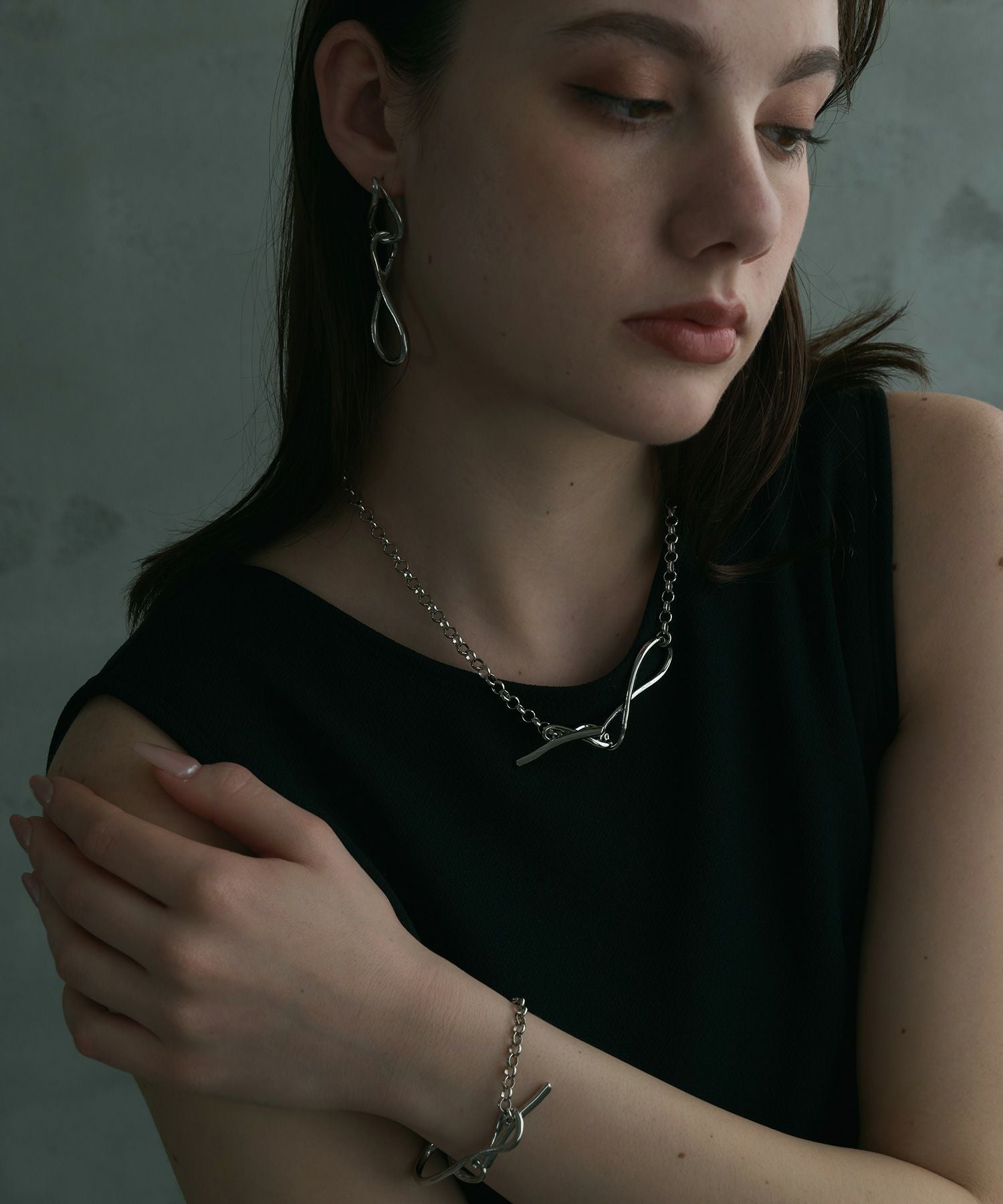 ドロップメタル×チェーンブレスレット【MUK lucenzio】