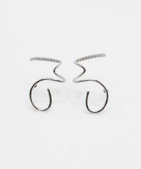 リニアキュービックチタンポストピアス