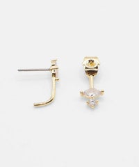 バックキャッチラインチタンポストピアス