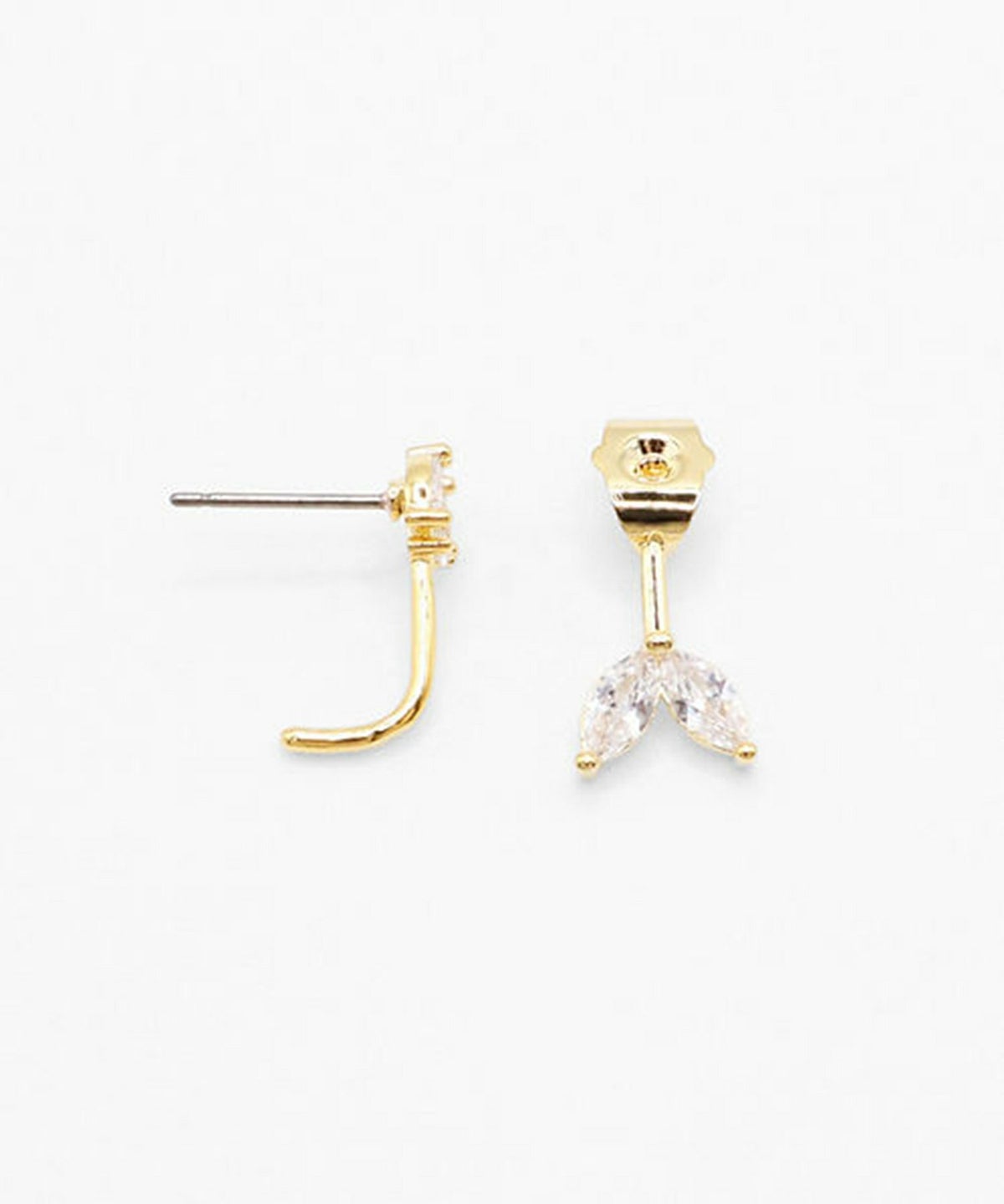 バックキャッチリンクチタンポストピアス