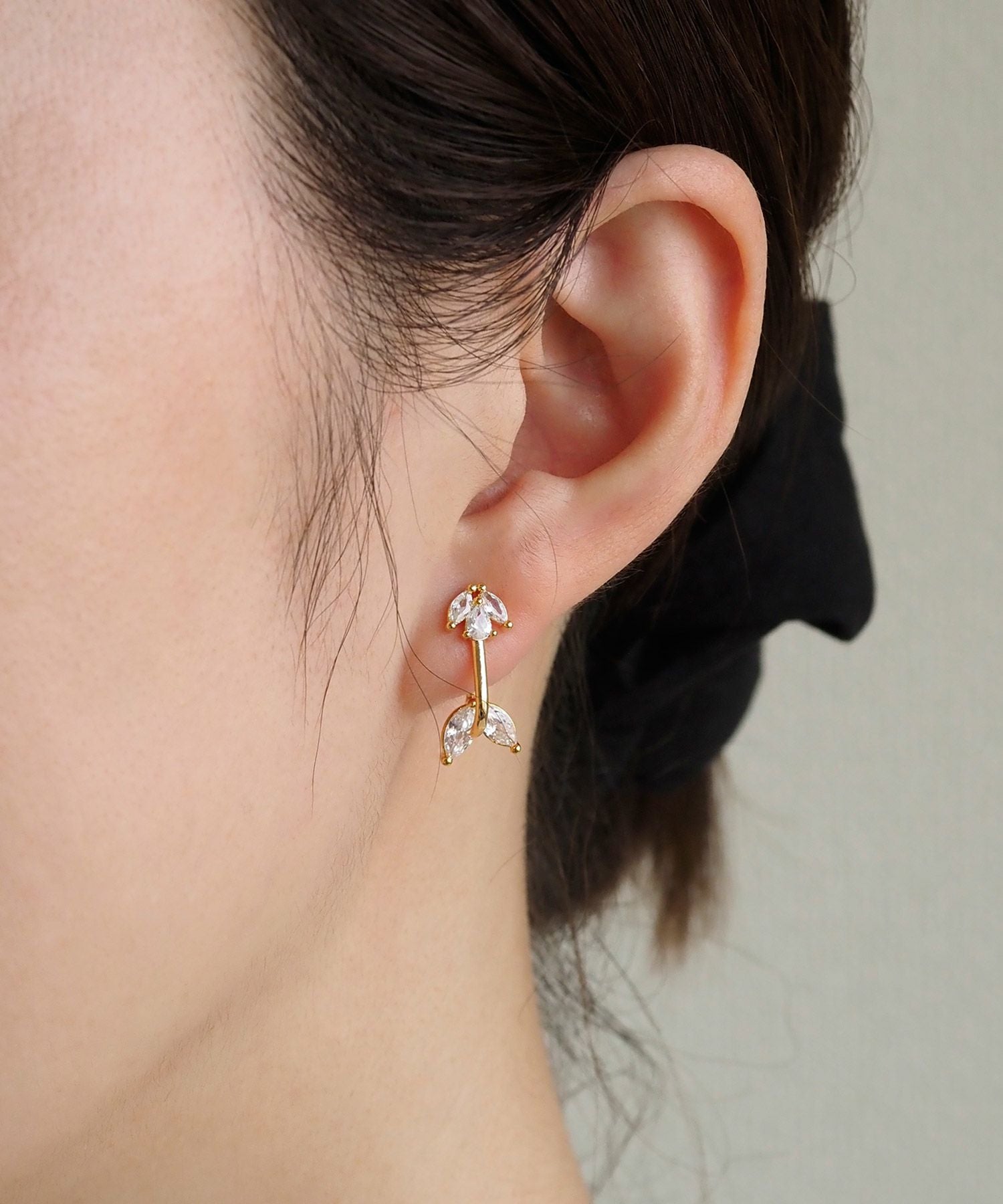 バックキャッチリンクチタンポストピアス