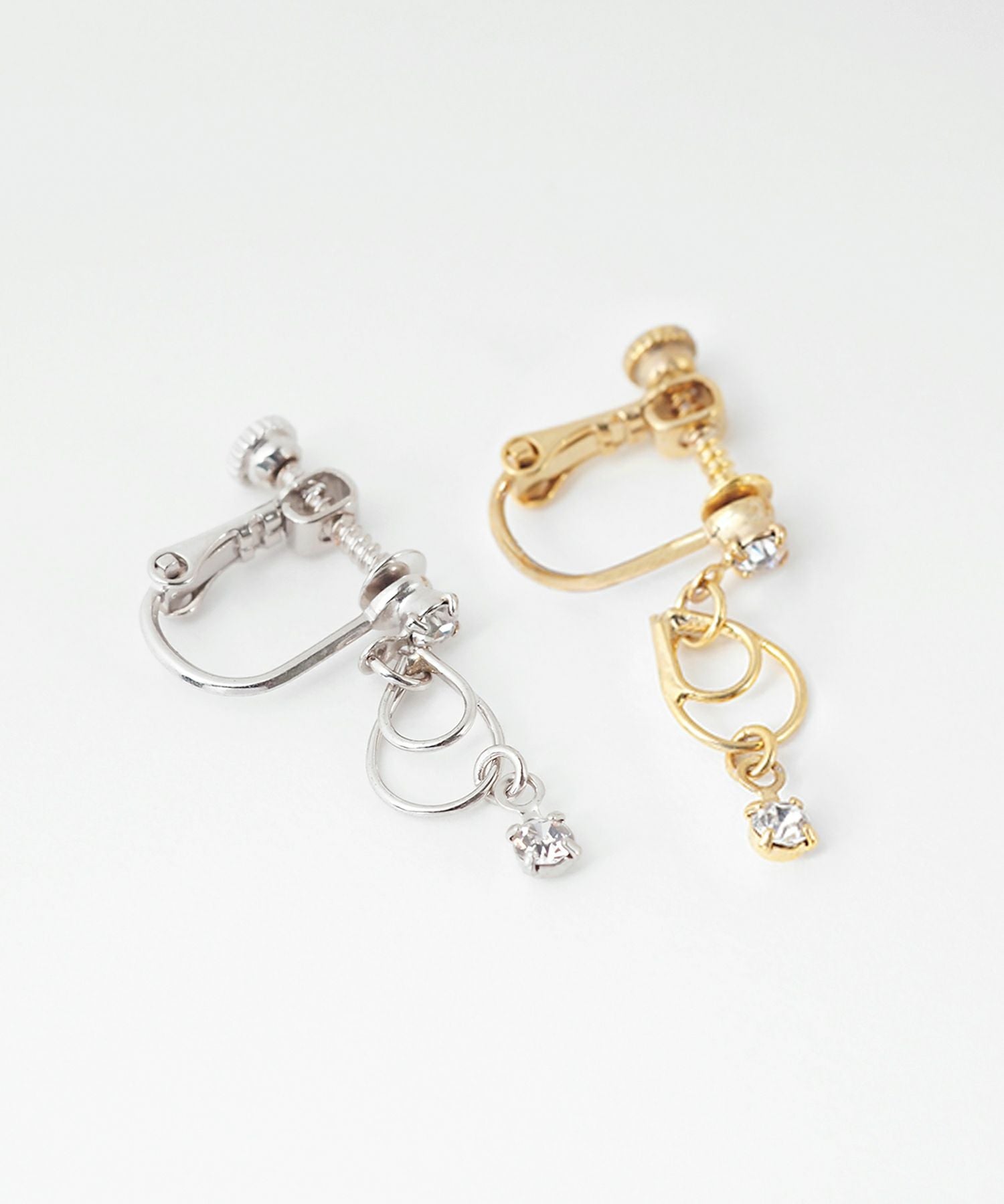 ダブルリングイヤリング