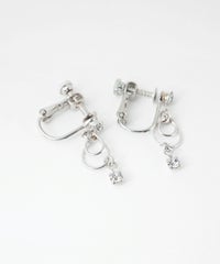 ダブルリングイヤリング