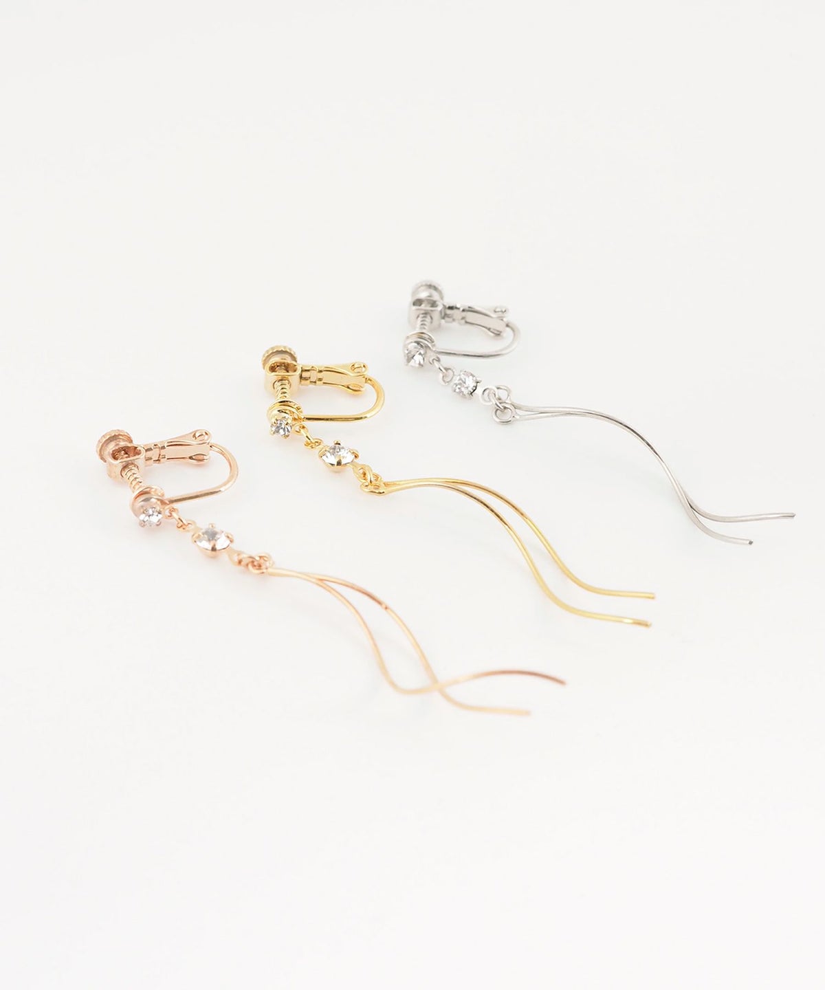 ダブルツイストラインイヤリング