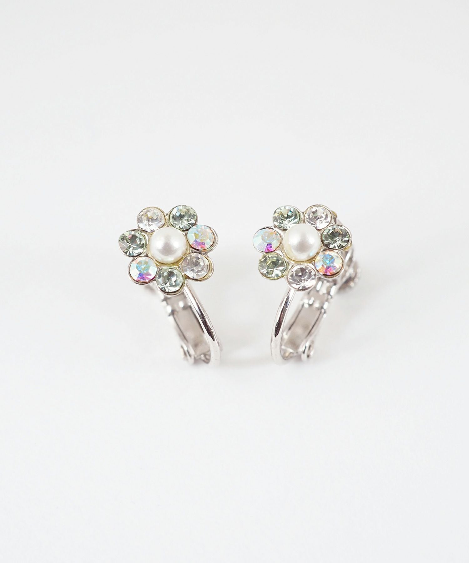 カラービジューフラワーイヤリング