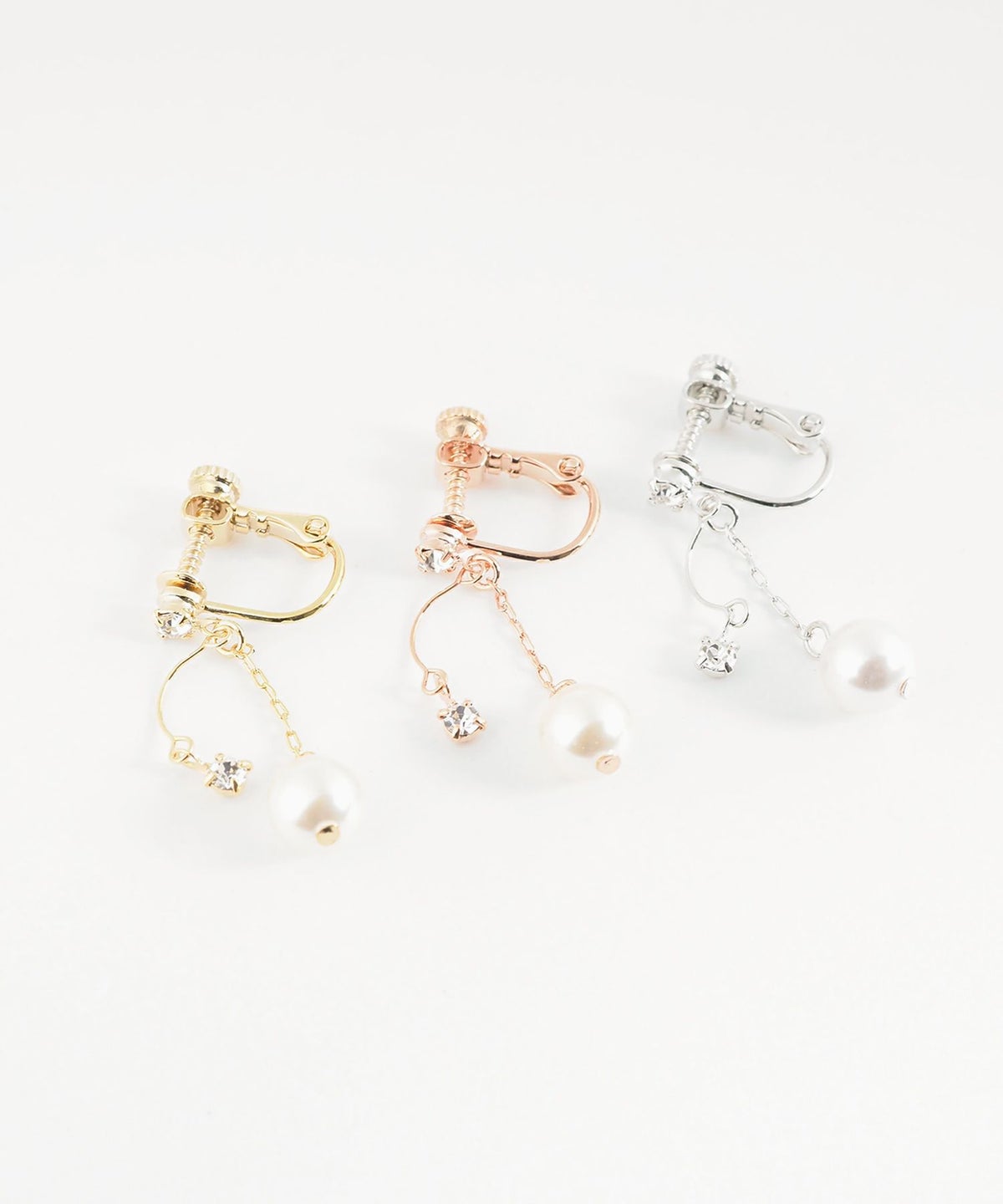 パールチェーンイヤリング