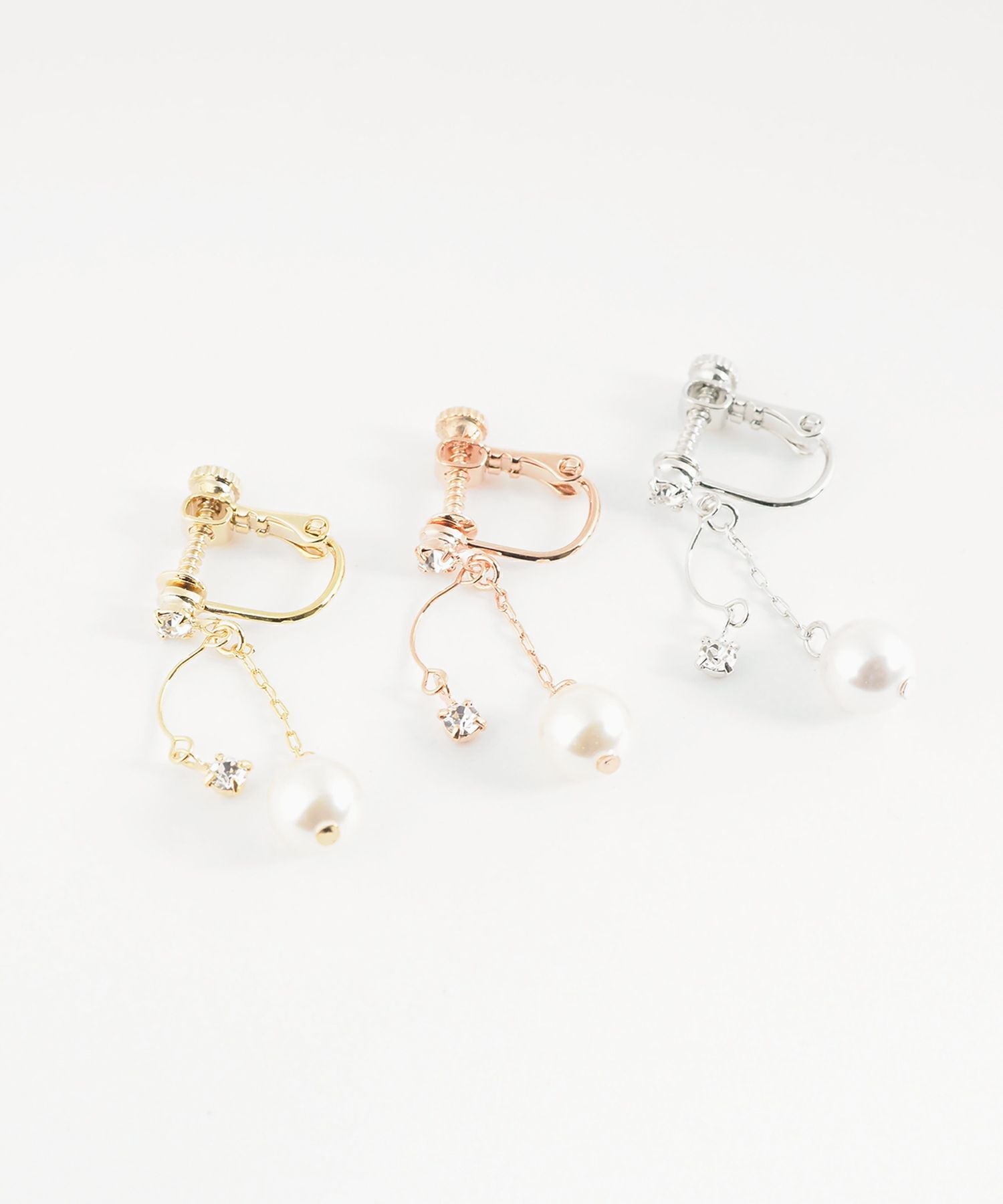 パールチェーンイヤリング