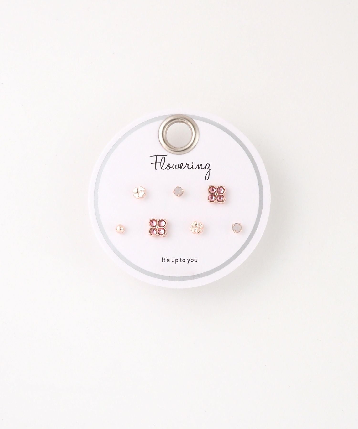 クローバーステンレスポストセットピアス