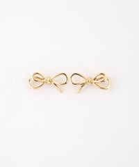 リボンノット抗菌樹脂ポストピアス