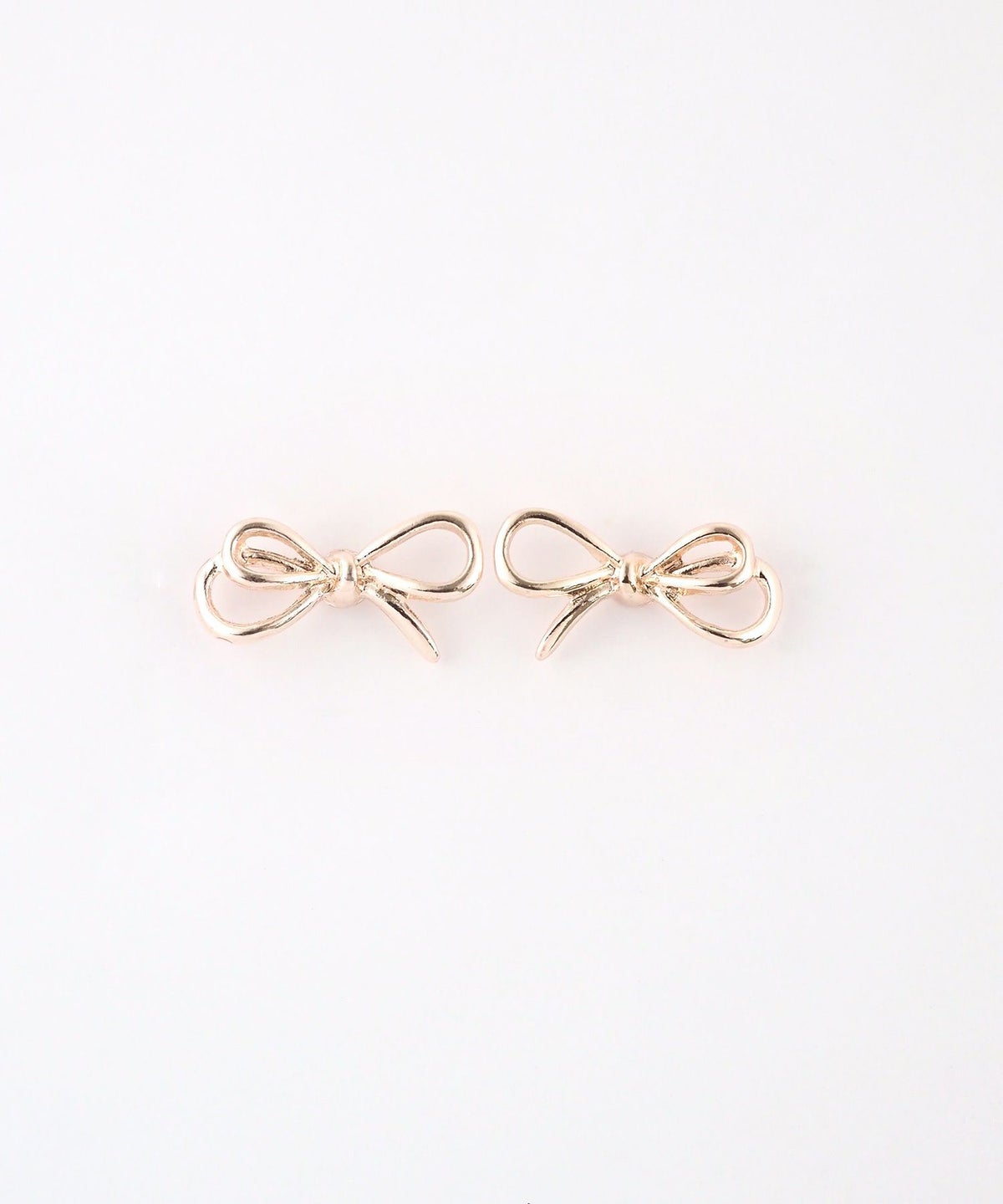 リボンノット抗菌樹脂ポストピアス