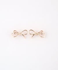 リボンノット抗菌樹脂ポストピアス