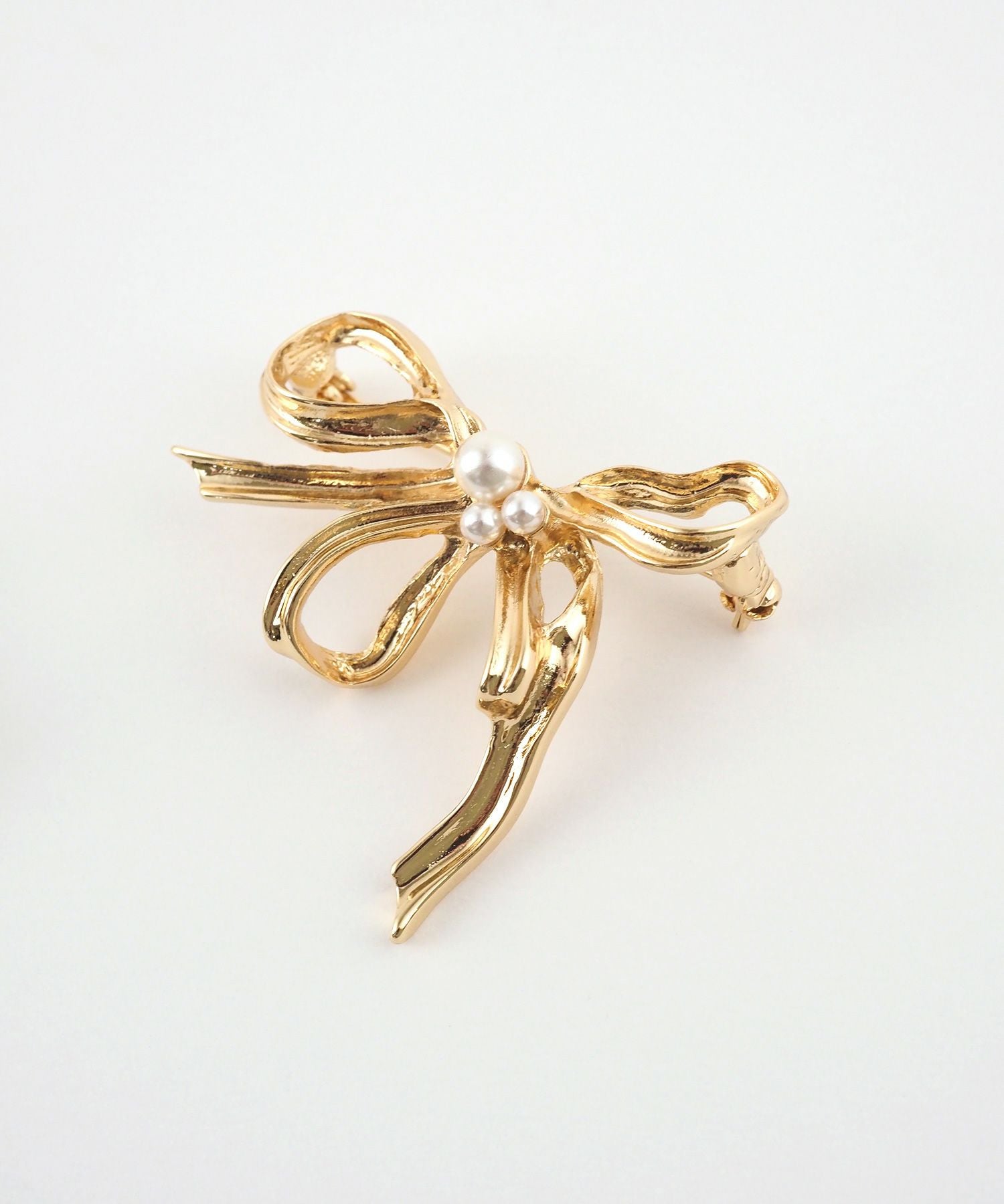 リボンパールブローチセット