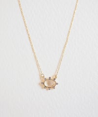 ナチュラルストーンオーバルネックレス【MUK Dreamy stone】