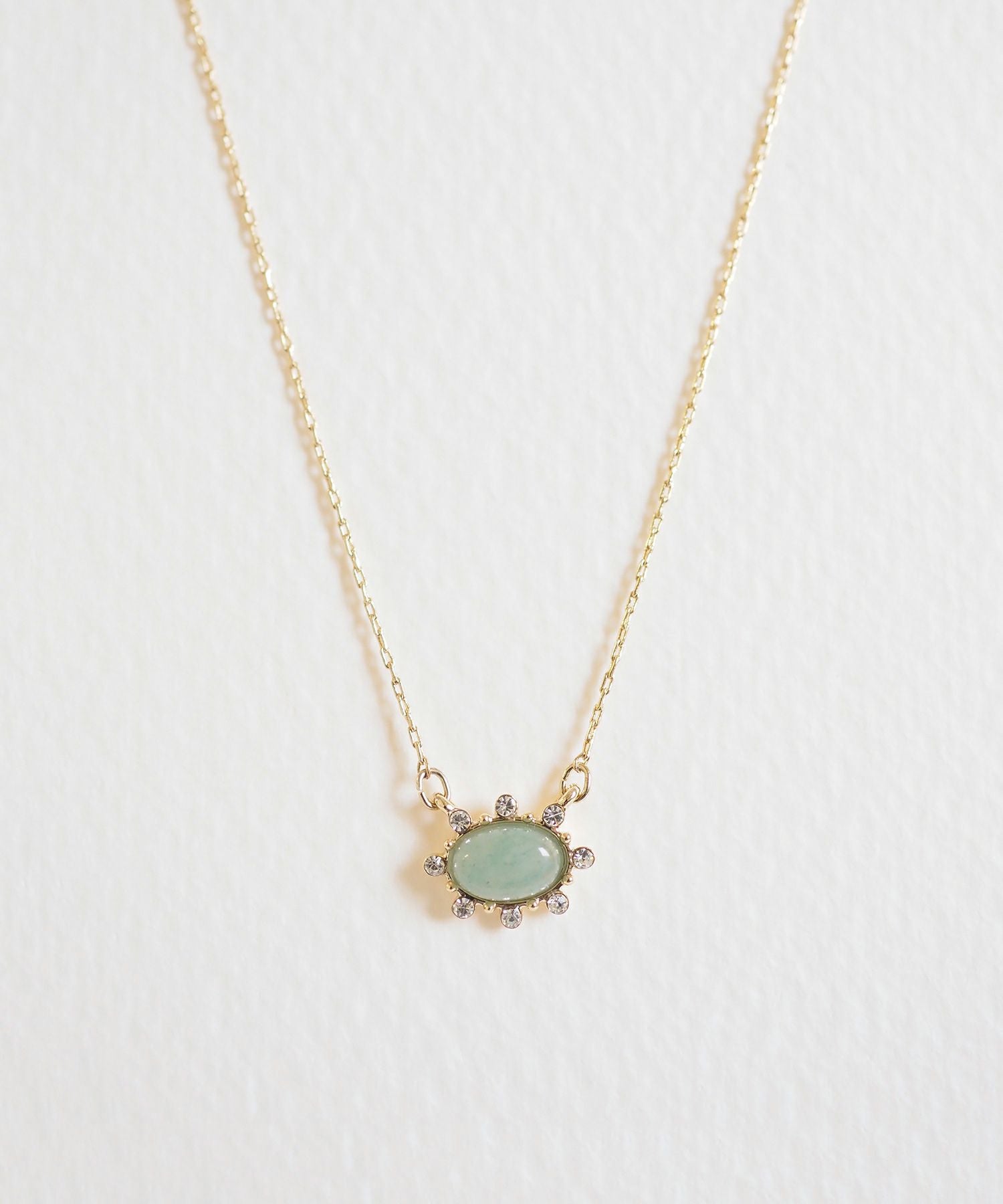 10%off】ナチュラルストーンオーバルネックレス【MUK Dreamy stone