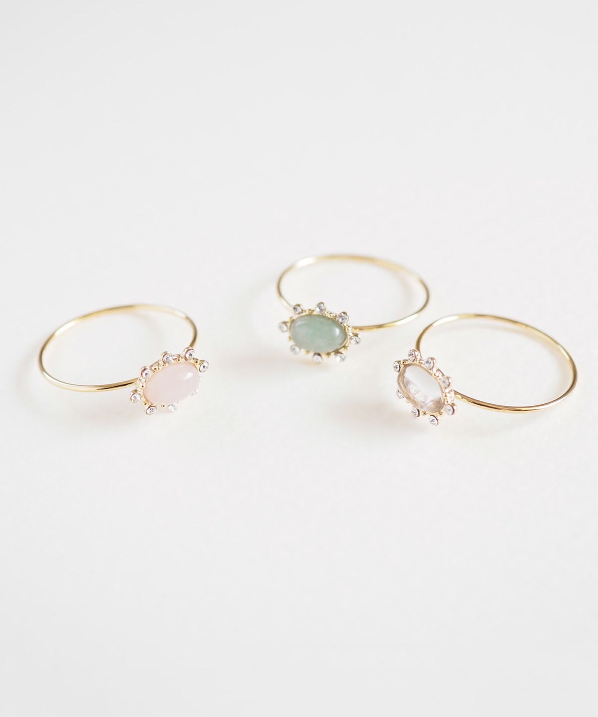 ナチュラルストーンオーバルリング【MUK Dreamy stone】