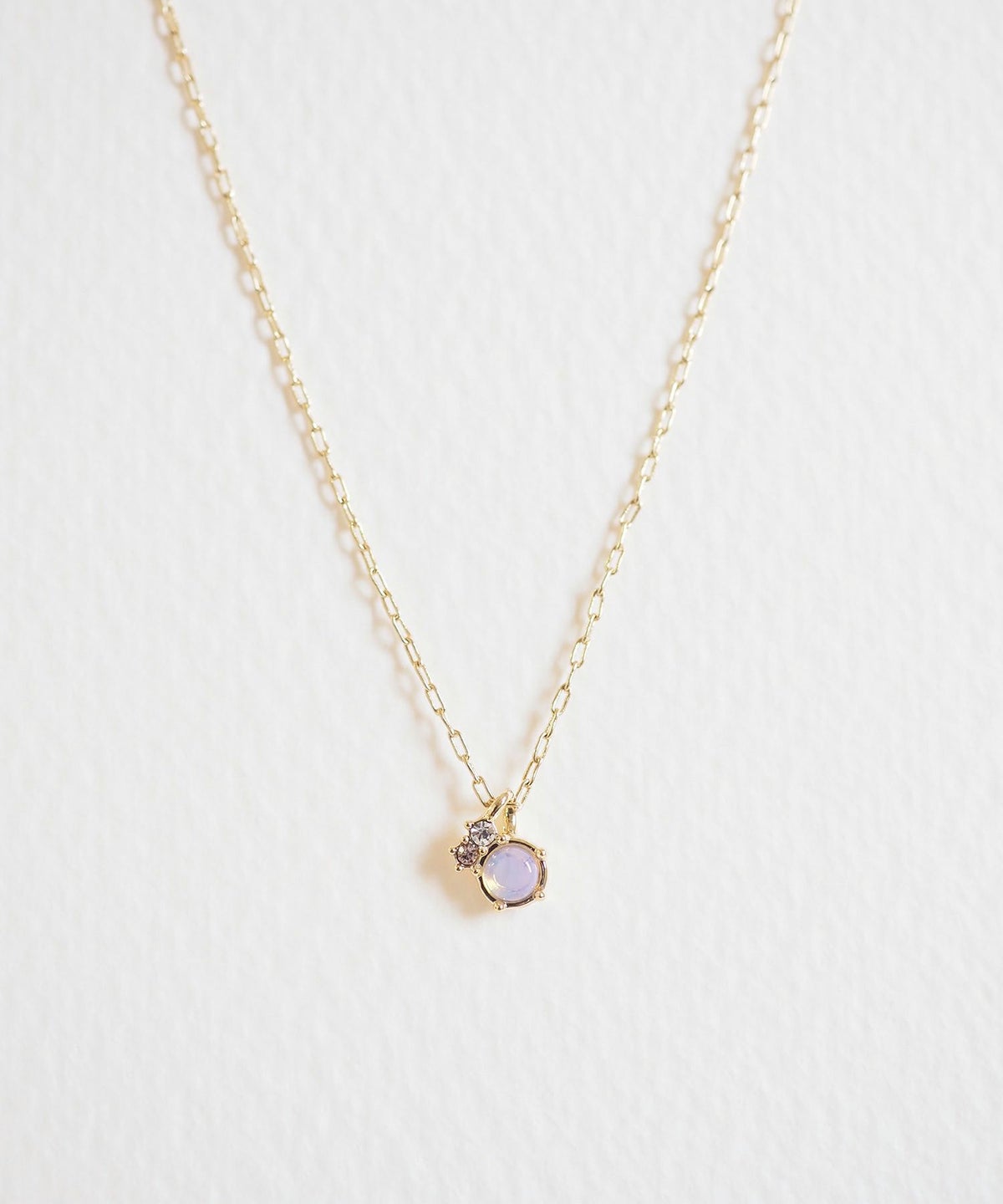 ナチュラルストーンガラスポイントネックレス【MUK Dreamy stone】