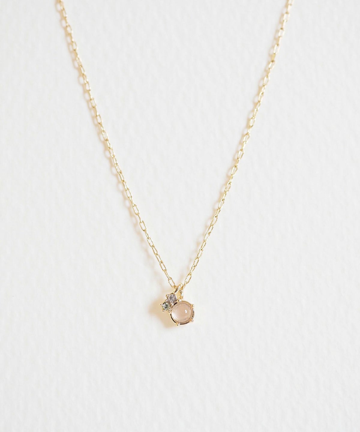 ナチュラルストーンガラスポイントネックレス【MUK Dreamy stone】