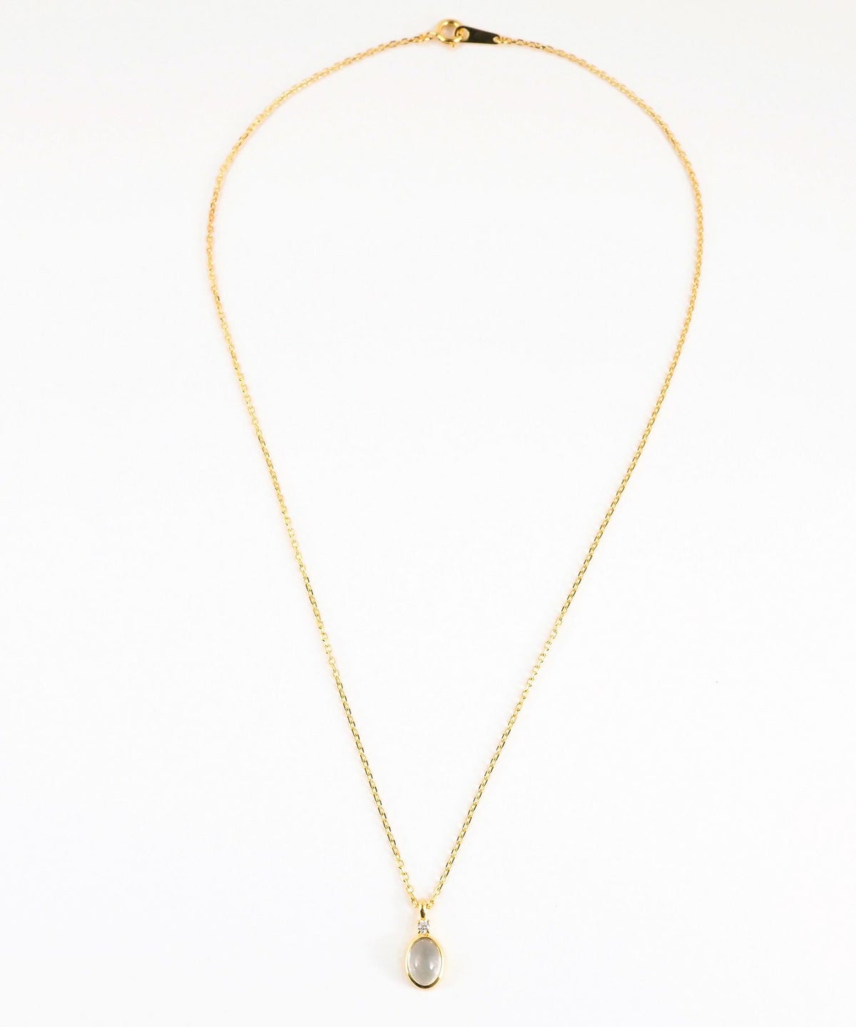 [SV925]オーバルクリスタルジルコニアネックレス