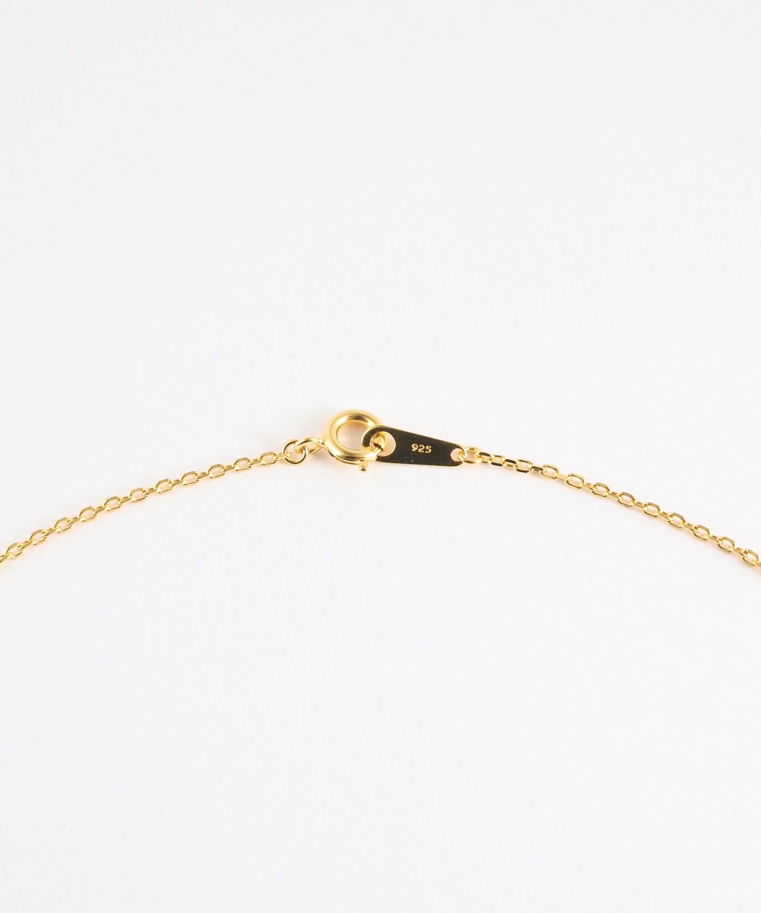 [SV925]ミルオーバルクリスタルロングネックレス