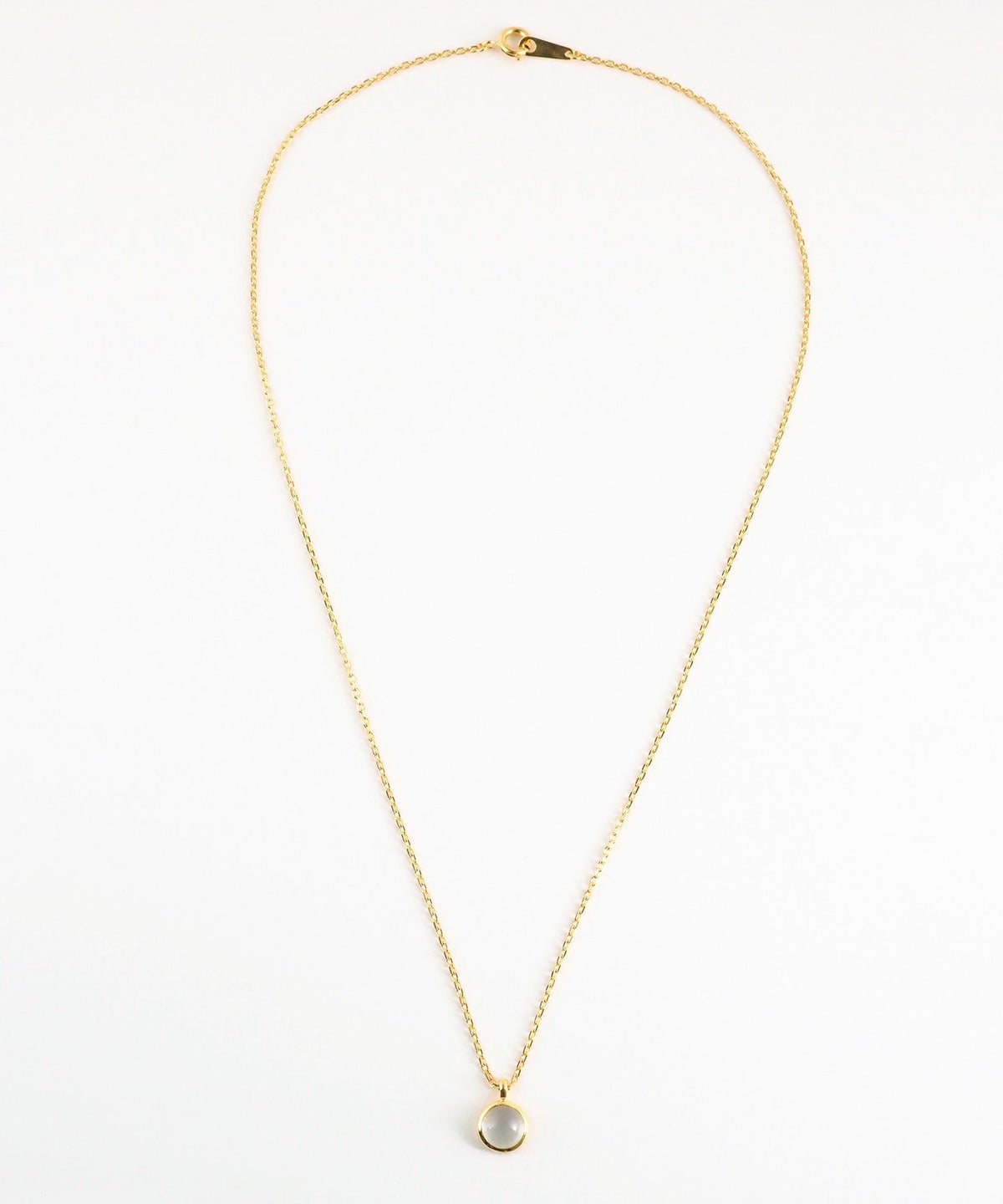 [SV925]ラウンドクリスタルネックレス