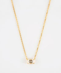 [SV925]レクタングルクリスタルネックレス