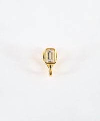 [SV925]レクタングルクリスタルイヤーカフ