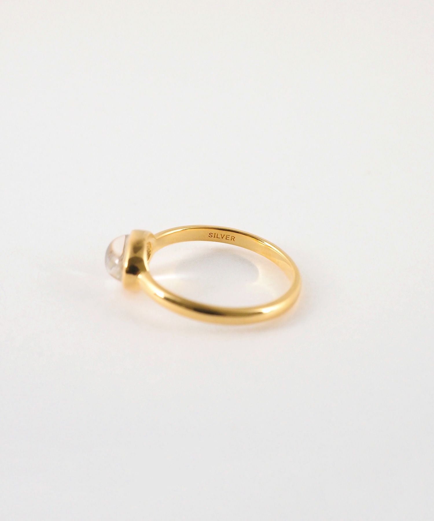 [SV925]オーバルクリスタルリング