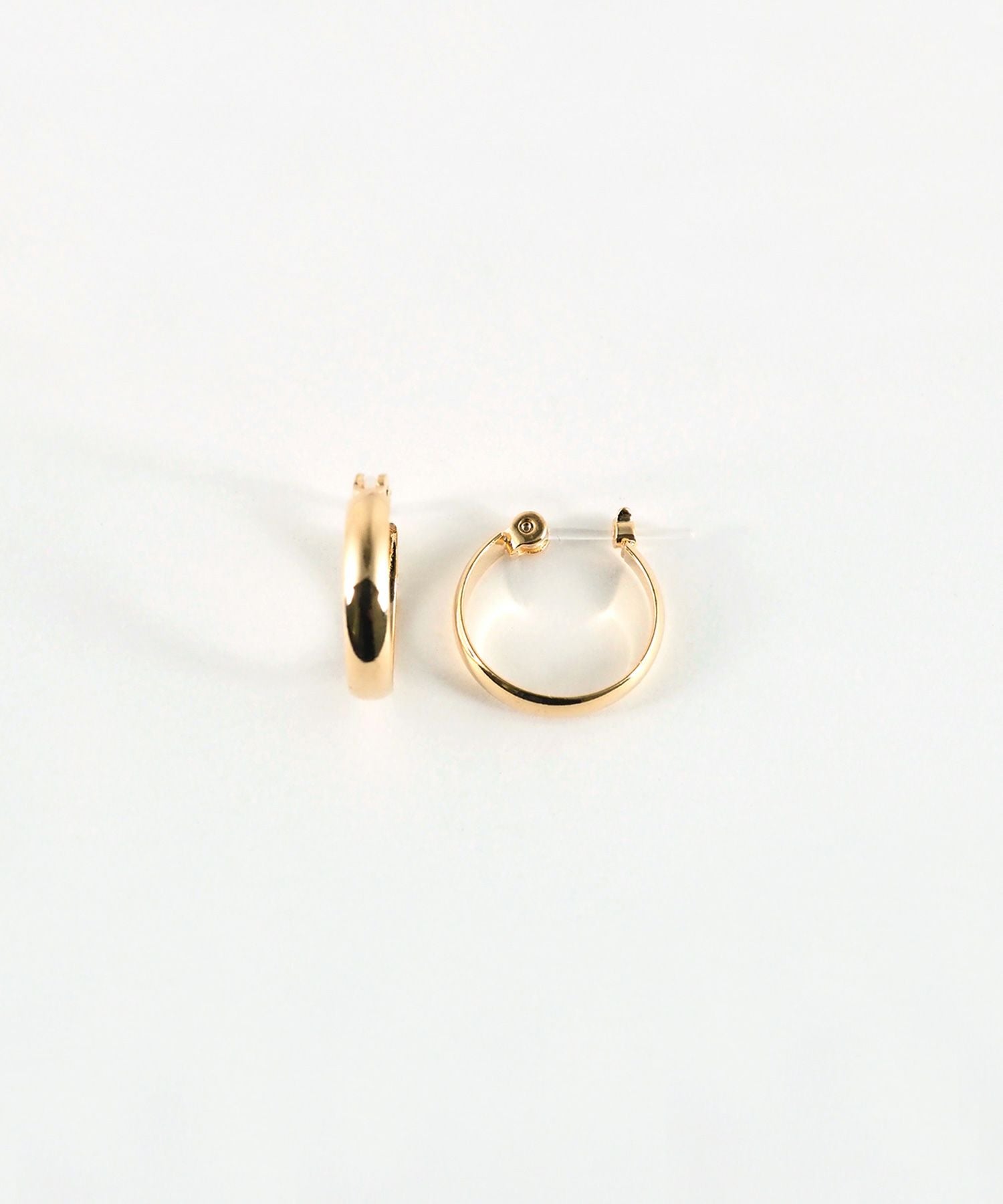 15mm甲丸フープ樹脂ポストピアス